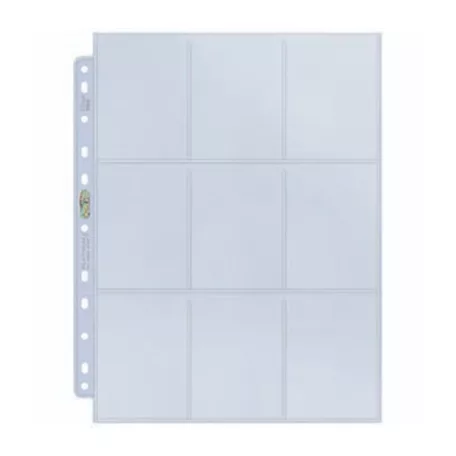 UP - Platinum 9-Pocket Pages (11 Hole) Display (100 Pages)-83423