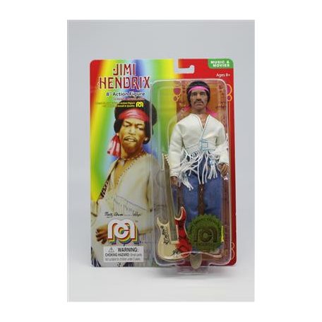 8" Jimi Hendrix - Woodstock w/Flocked hair-62979