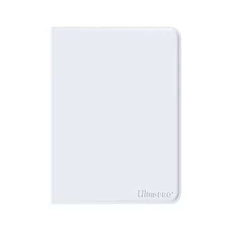 UP - Vivid 9-Pocket Zippered PRO-Binder: White-16176