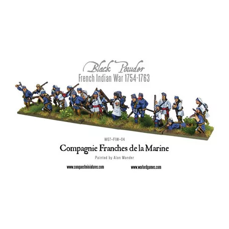 Black Powder French Indian War - French Compagnie de la Marine - EN-WG7-FIW-04