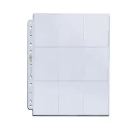 UP - Silver 9-Pocket Pages (11 Hole) Display (100 Pages)-81442-E