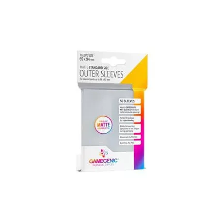 Gamegenic - Outer Sleeves Matte Standard Size (50 Sleeves)-GGS10129ML
