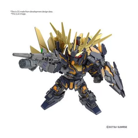 SD Gundam Cross Silhouette Unicorn Gundam 02 Banshee (Destroy Mode)&Banshee Norn Parts Set-MK62159