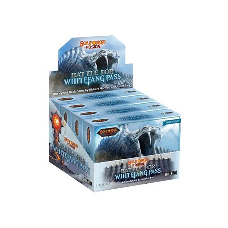 SolForge Fusion: Hybrid Deck Game - Battle for Whitefang Pass Booster Kit Display (4 Kits) - EN-SBE-SFF-S2-BK