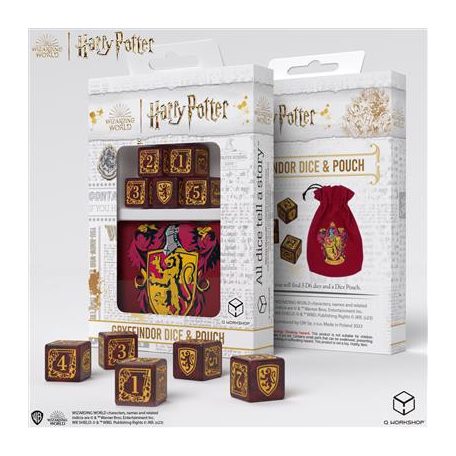 Harry Potter. Gryffindor Dice & Pouch-190142/2023/1/A/D6B