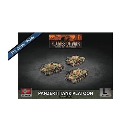 Flames of War - Panzer II Tank Platoon - EN-GBX183