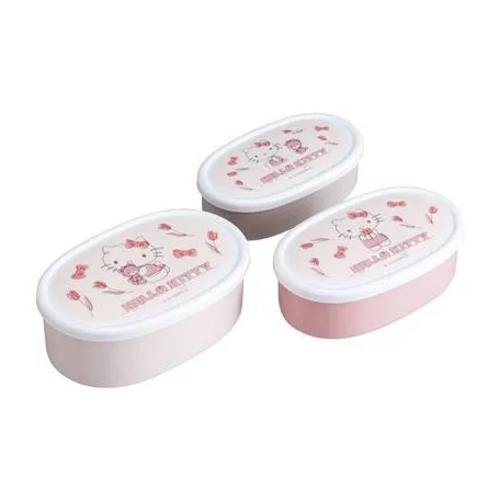 Set of 3 Lunch Box Kittty-chan - Hello Kitty-SKATER-HK-59868