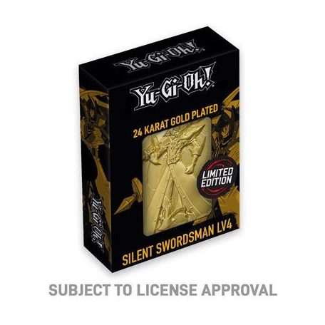 Yu-Gi-Oh! Limited Edition 24k Gold Plated Silent Swordsman Metal Card-KON-YGO81G