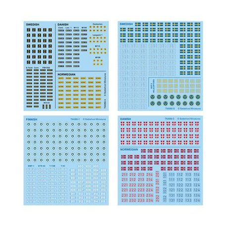 World War III: Team Yankee - Nordic Forces Decals - EN-TNA950